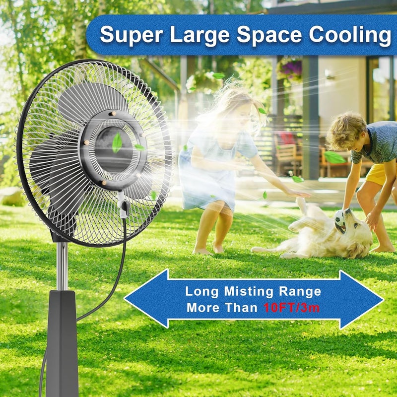 POCKET PANDA Fan Misting Kit. Fan Misters for Cooling Outdoor, Integrated Mister Ring for Outside with Water Valve, Misters for Outdoor Fan. Fit for Any Outdoor Fan. Durable, Seamless Fan Mister not Easy to Leak.… - Image 4